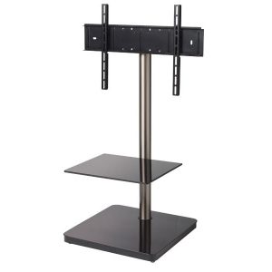 FM-BSQ - TV Floor Mount Black Square